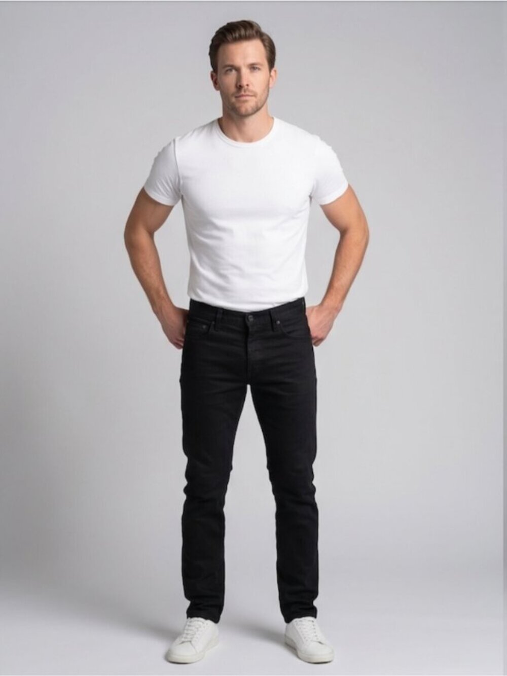 Naked & Famous Denim Men's Black Slim Fit Chino Jeans